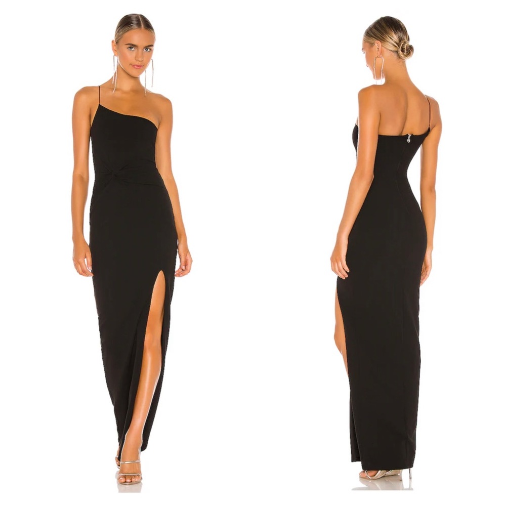 Nookie Lust One Shoulder Gown Black Size Small NWT